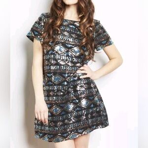 Show Me Your MuMu Geometric Tallulah sequin Mini Dress XS